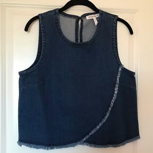 Denim crop top